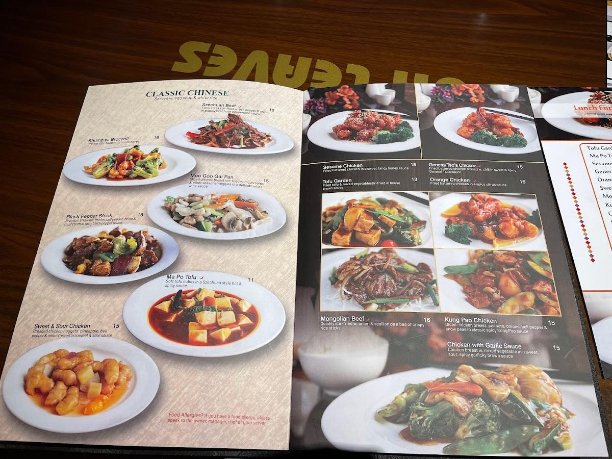 Menu at Four Leaves Asian Restaurant, Huntsville