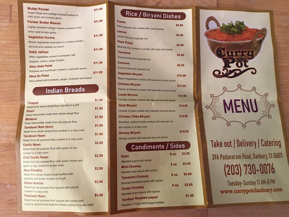 Menu at Indian Food & Spice, Danbury