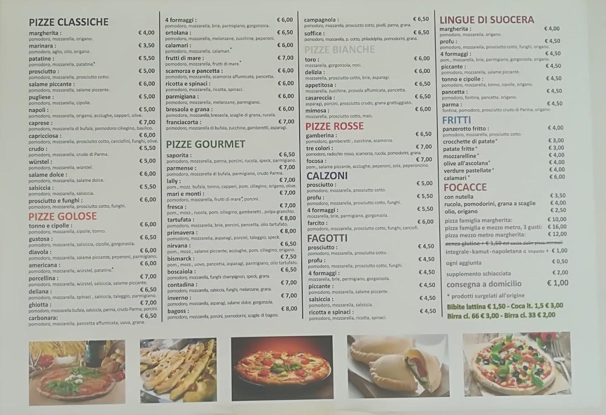 Speisekarte von Pizzeria Franciacorta, Rovato