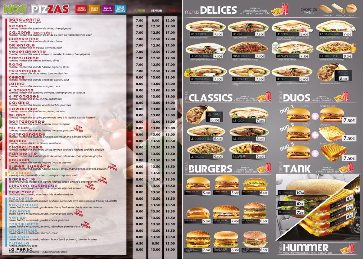 Menu de Restaurant Darcom Gagny