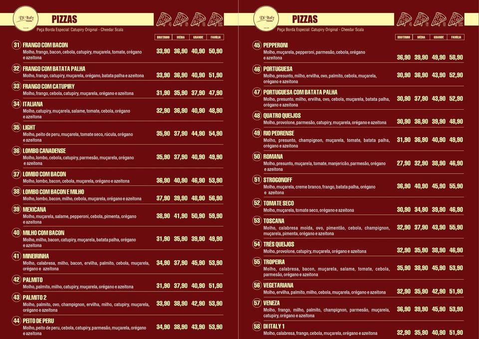 Di Italy Pizzaria cardápio