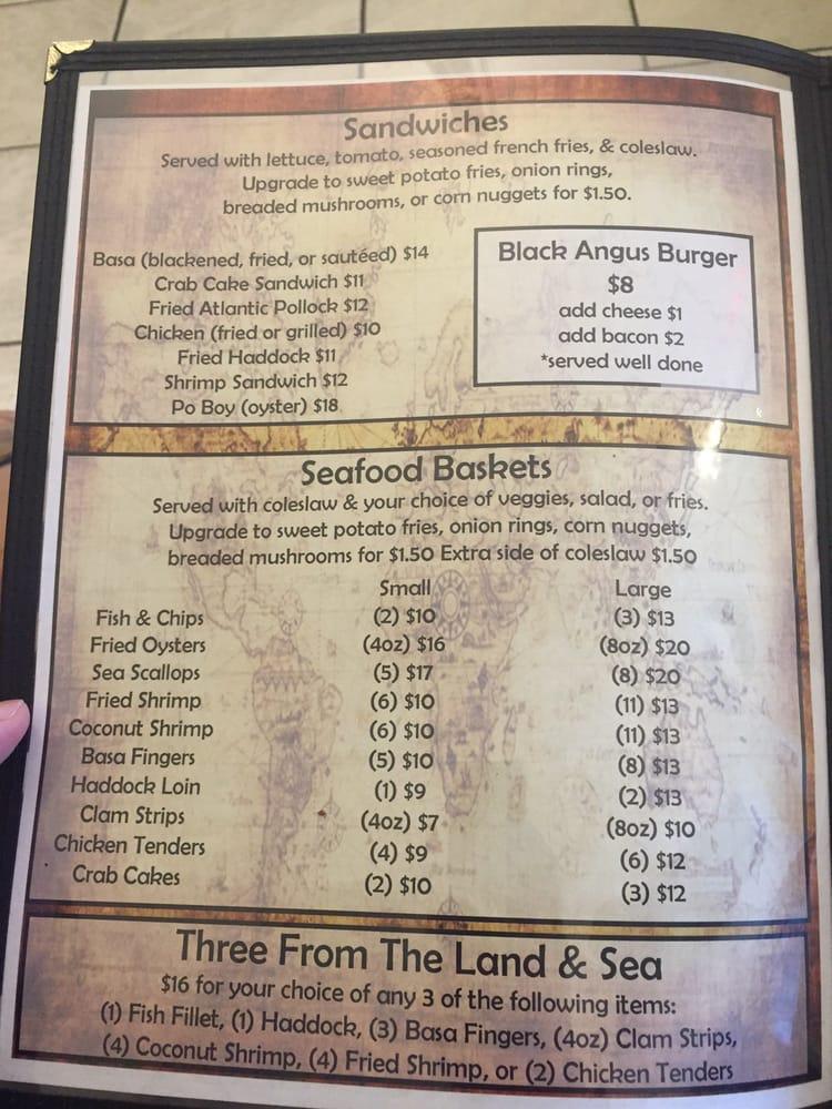 Carta del restaurante Brother's Fish House, Port Charlotte