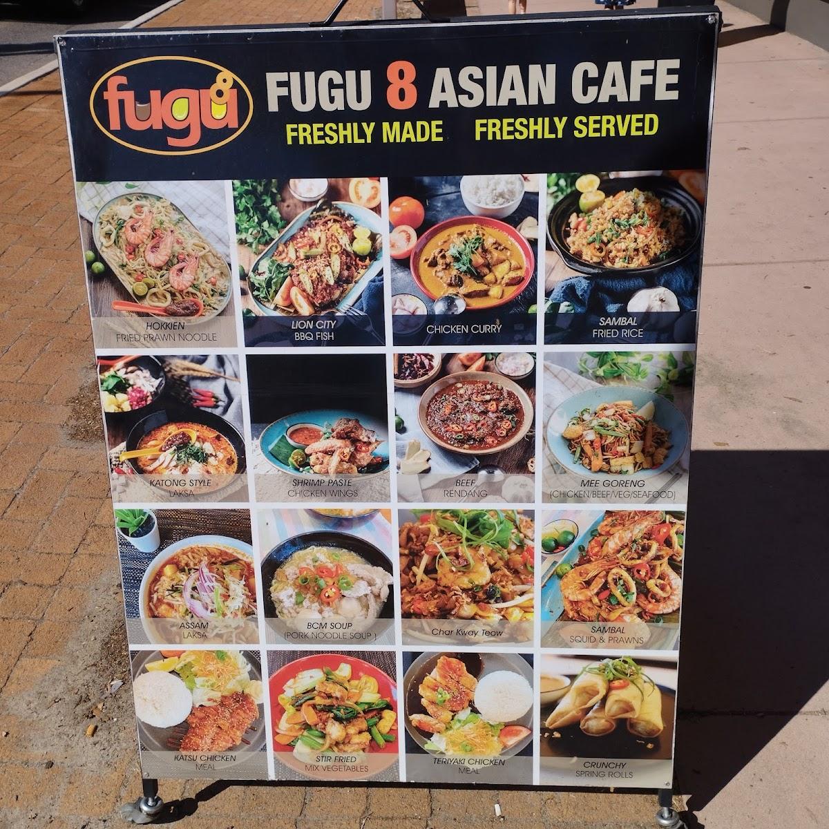 Menu at Fugu 8 Asian Cafe, West Leederville