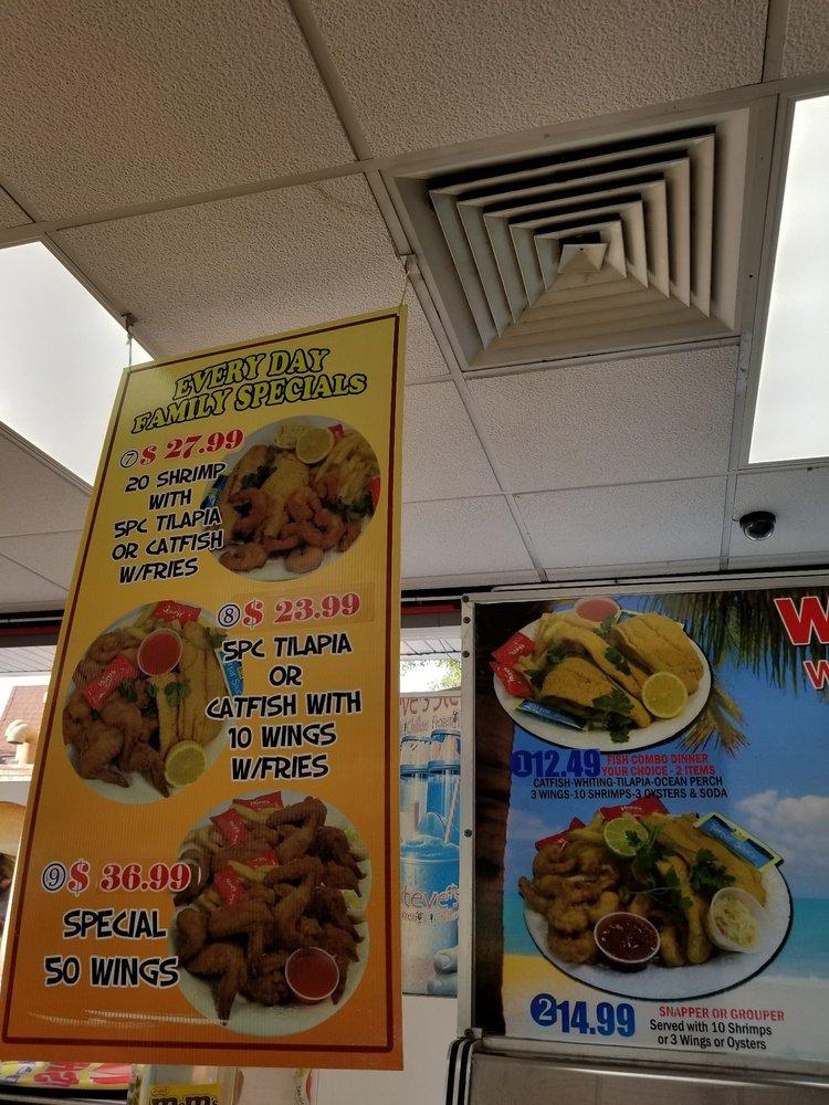 Menu at Hook Fish and Chicken restaurant, Lauderdale Lakes