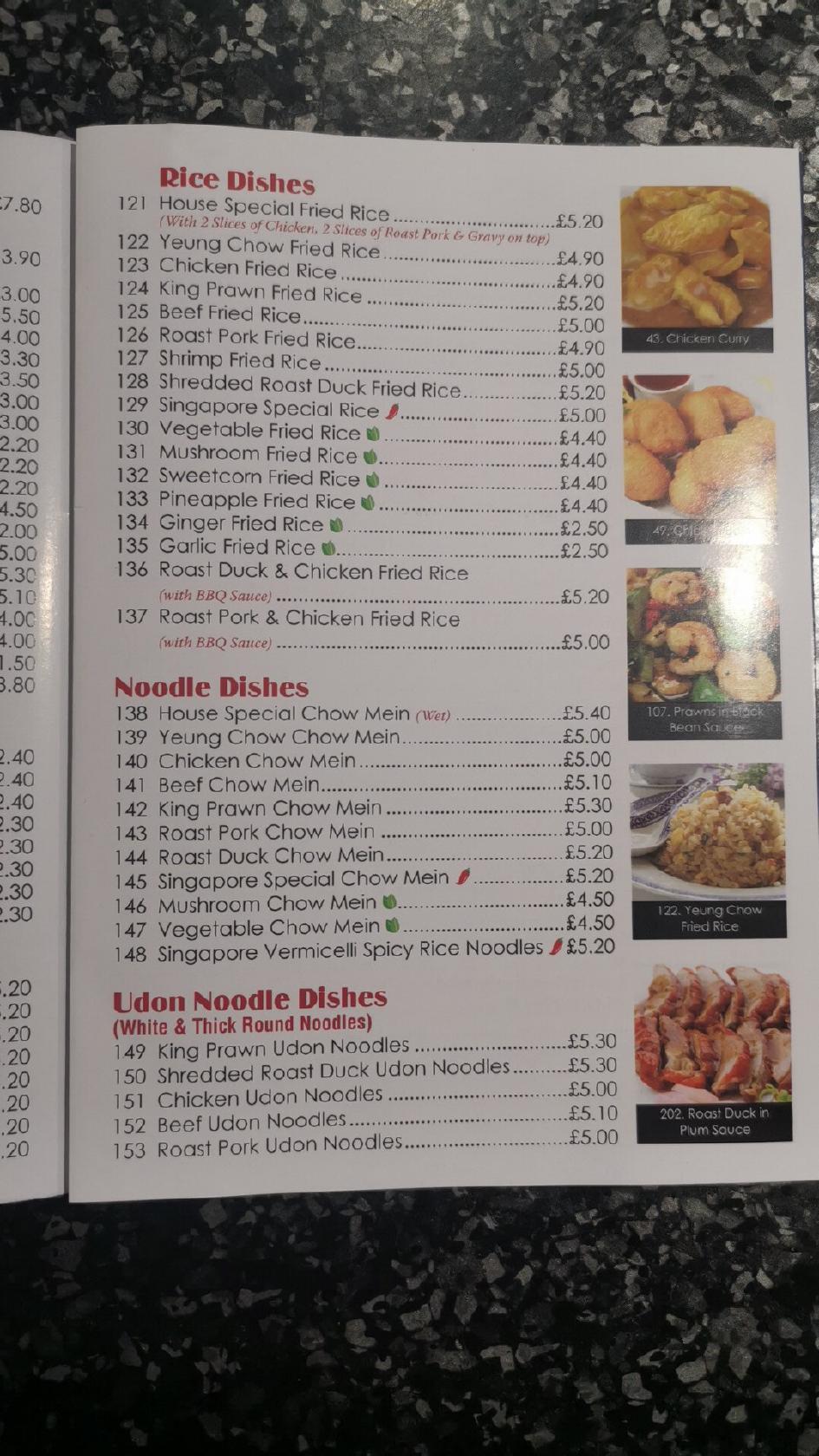 Menu At Golden Star Take Away Fast Food, Nuneaton