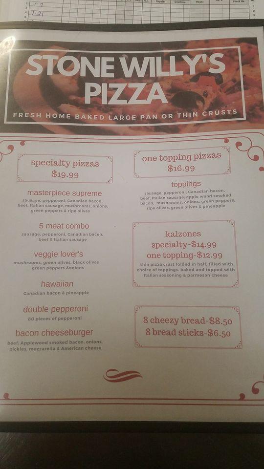 Menu at LaRows Wood Fire Grill restaurant, Swea City