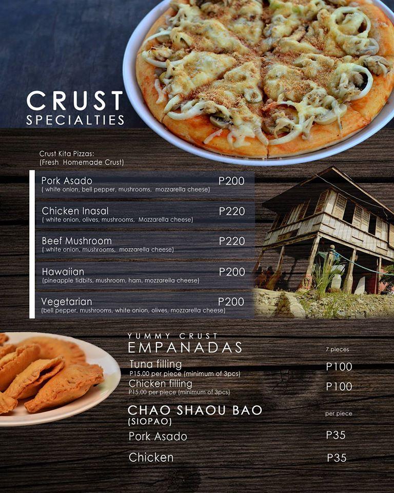 Menu at Sagat Crust Food House restaurant, Rosario, 6CMM+R4F