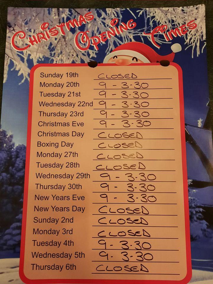 Menu at and Berties tea/coffee shop Cannock coffee house, Cannock