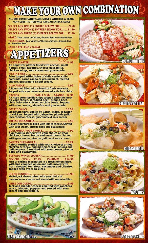 Menu at El Patio Mexican Grill restaurant, Bakersfield, Stockdale Hwy