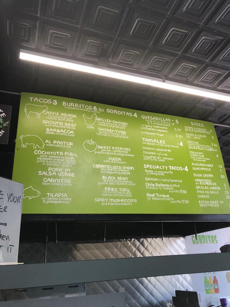 Menu at Tomate Fresh Kitchen restaurant, Evanston