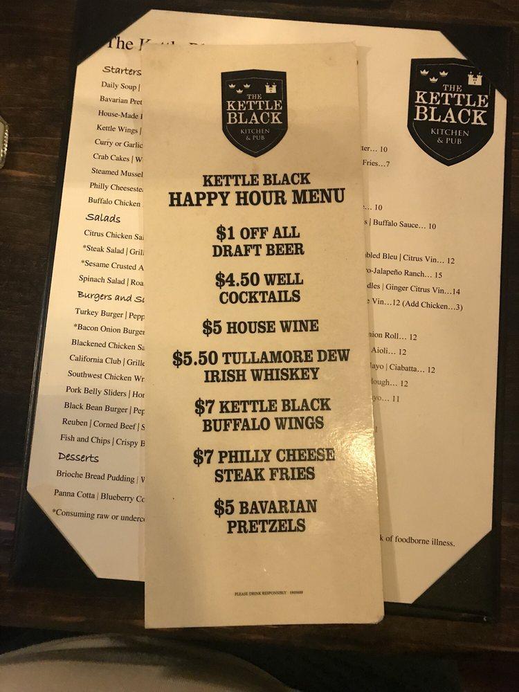 Menu at The Kettle Black Kitchen & Pub, Phoenix