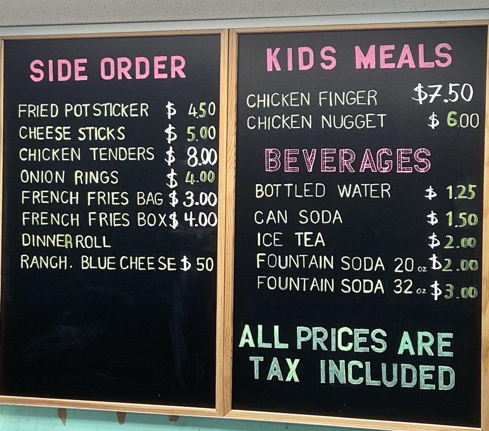 Menu at Wing Town restaurant, Opelika, 13 Samford Ave