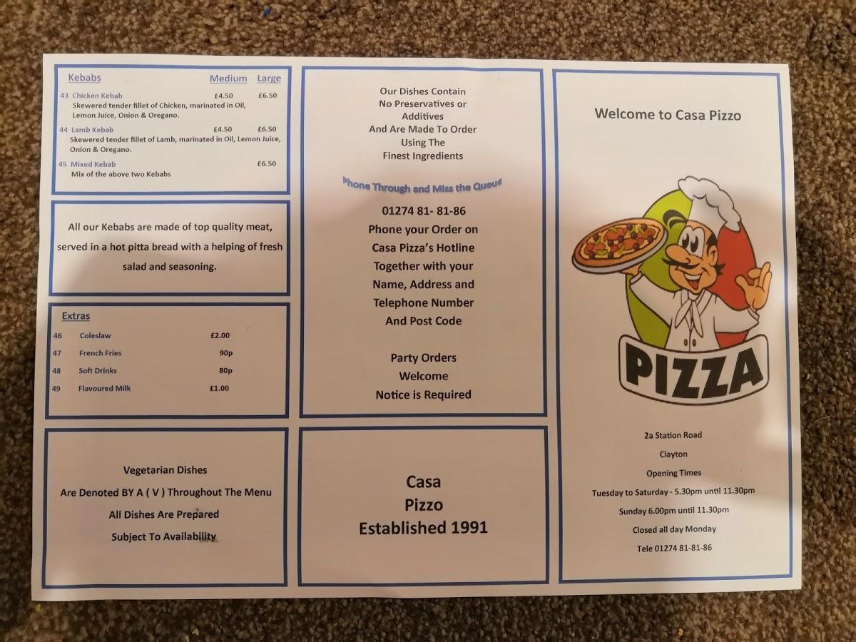 Casa Pizza in Bradford Restaurant reviews