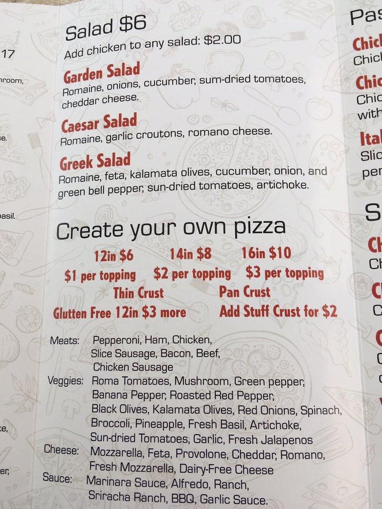 Menu at Doughmain Pizza pizzeria, Houston