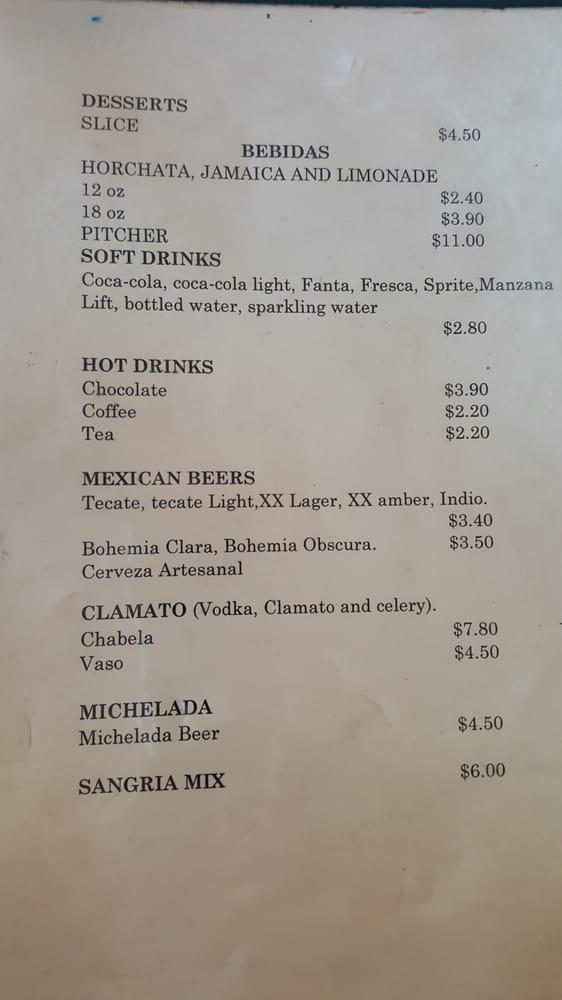 Menu at Restaurante El Charro, Ensenada, Av Adolfo López Mateos 454