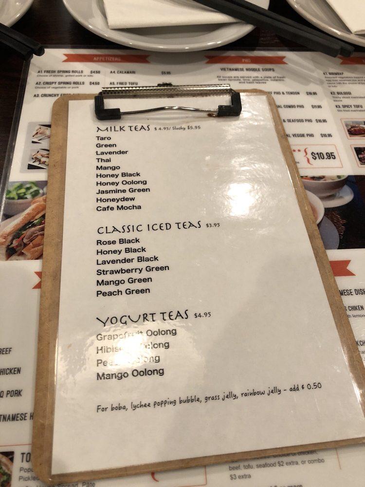 Menu at Chopstix Vietnamese, Korean, And Boba Tea restaurant