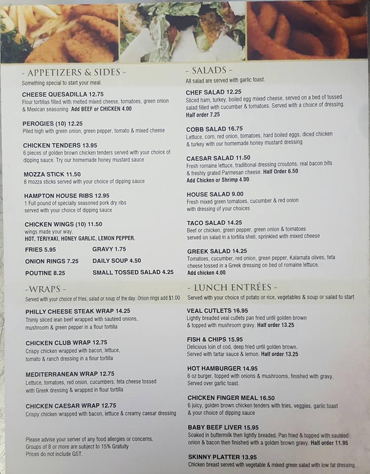 Menu at River Rock Grill - Drayton Valley restaurant, Drayton Valley