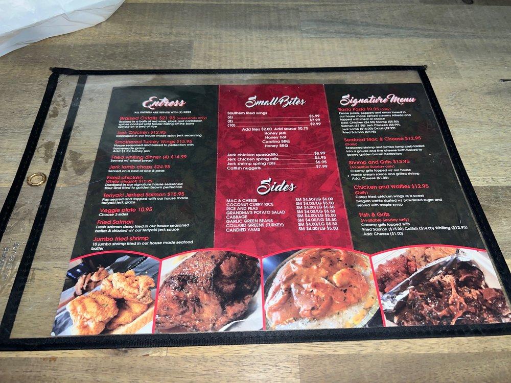 Menu at Blended Flavors Restaurant & Bar, Linden, 628 W St Ave