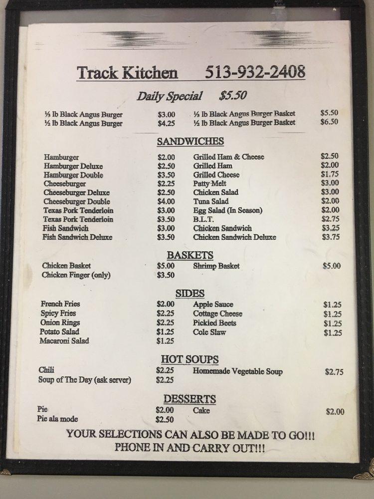 Menu At Track Kitchen Restaurant Lebanon   R1a8 Track Kitchen Menu 2022 08 