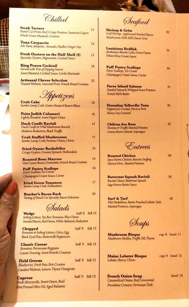 Menu at Porch and Parlor pub & bar, Memphis