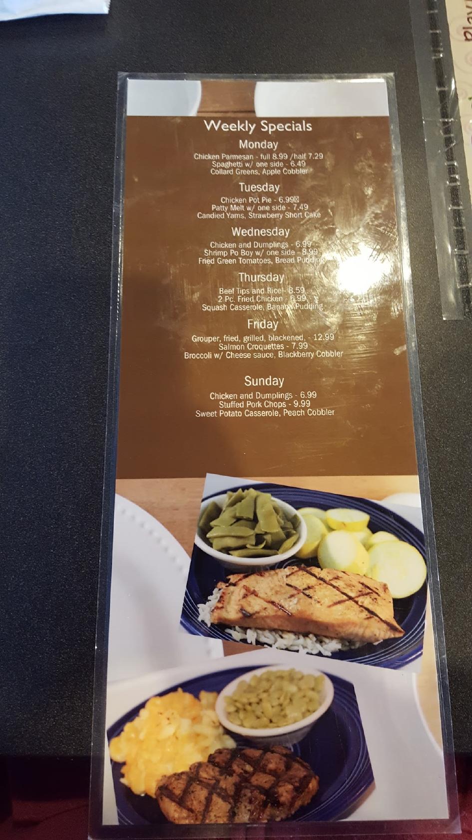 Menu at The Blue Plate restaurant, Dothan, W Main St Ste 300