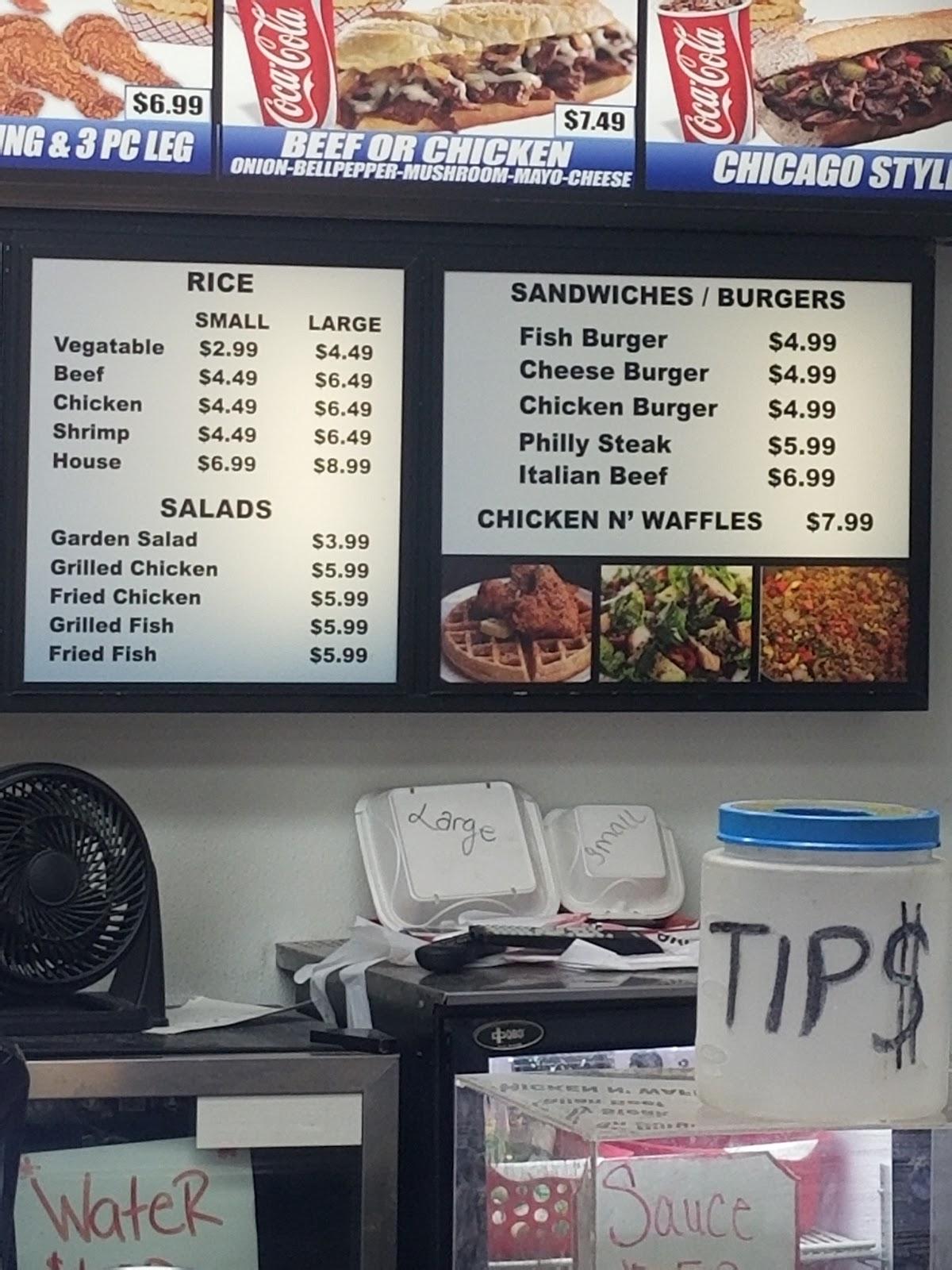 Menu at AJ Fish And Wings restaurant, Jonesboro