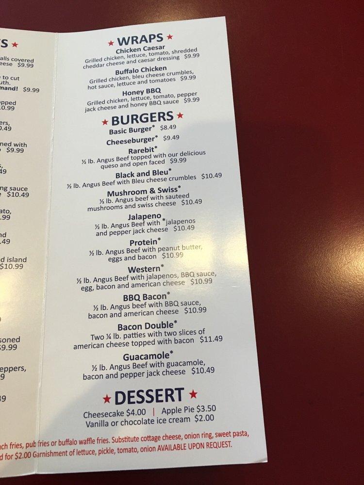 Menu at The U Neighborhood Grill pub & bar, Urbandale