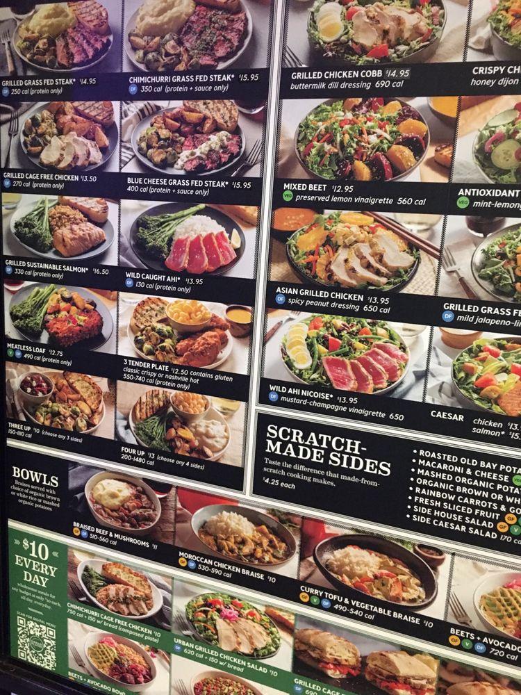 Menu at Urban Plates restaurant, Tysons