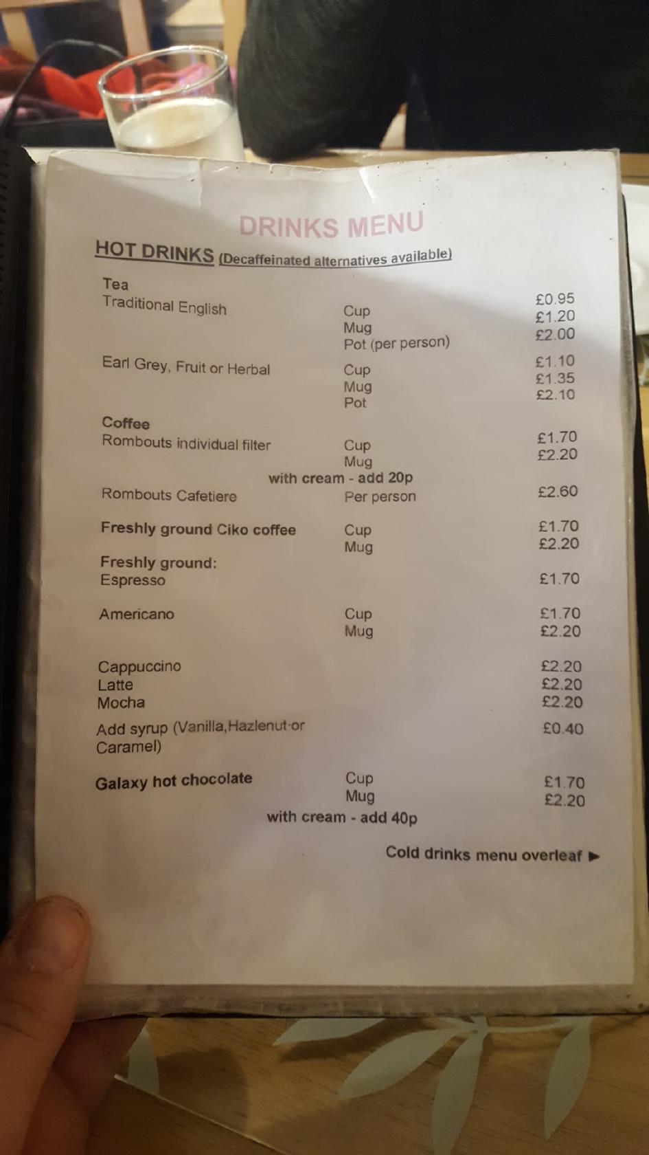 Menu at Muffins Tea Rooms, Takeaway And Delivery cafe, WestonsuperMare