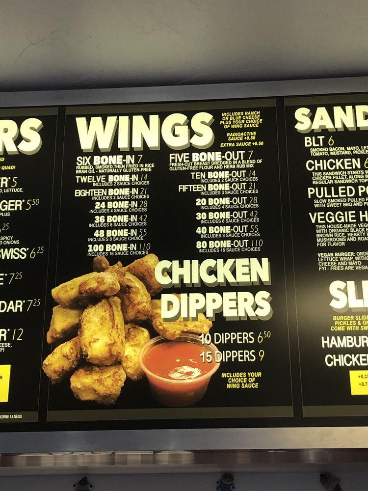 Menu at Toxic Burger restaurant, Eugene, 943 River Rd