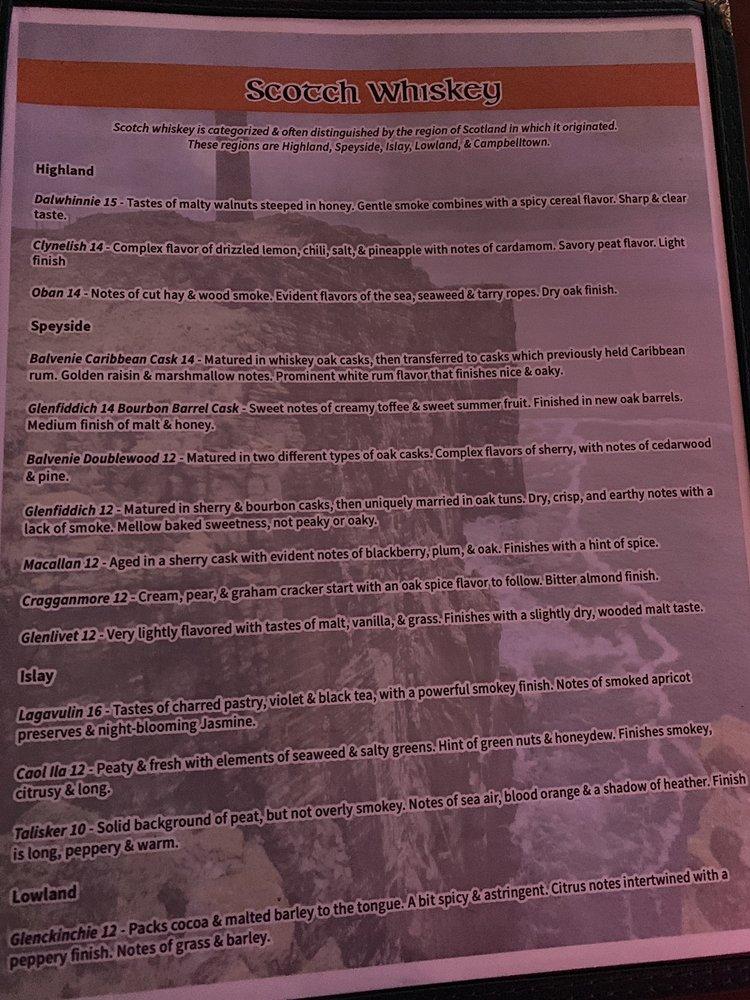 Menu at Fletchers Irish Pub, Ormond Beach