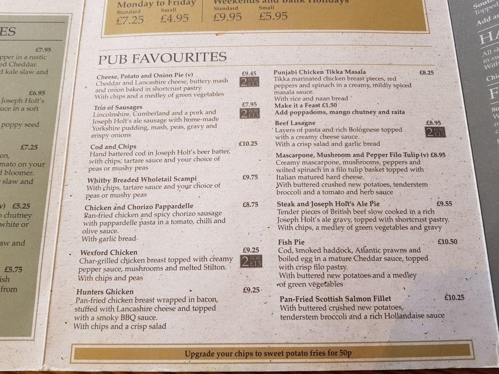 Menu at The Railway at Buxton pub & bar, Buxton