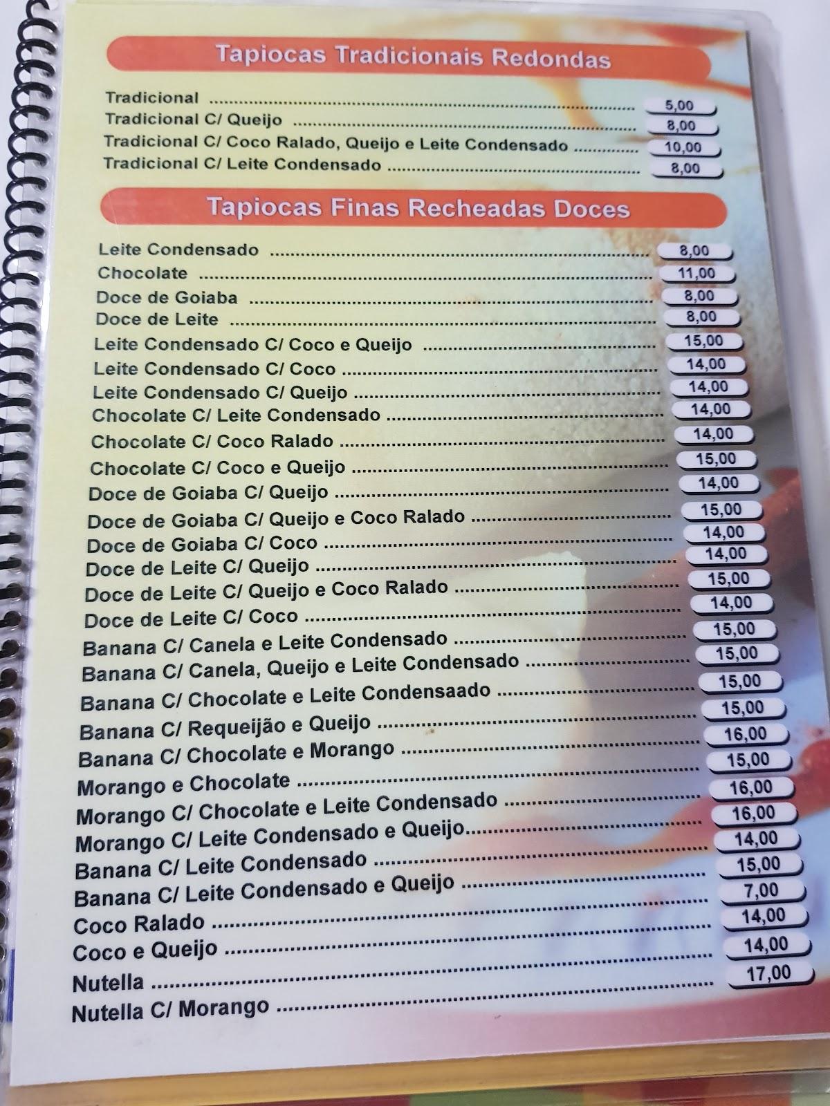 Menu Em Tapiocaria Irm S Pub Bar Fortaleza