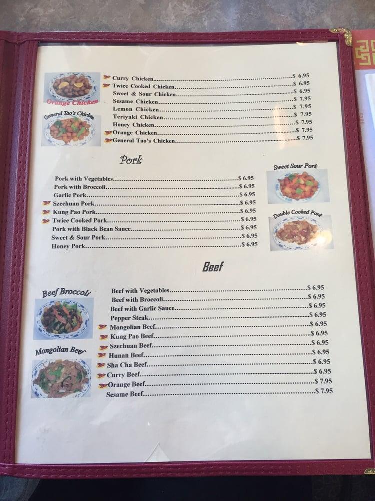 Menu at Big Wa Chinese Restaurant, Casa Grande