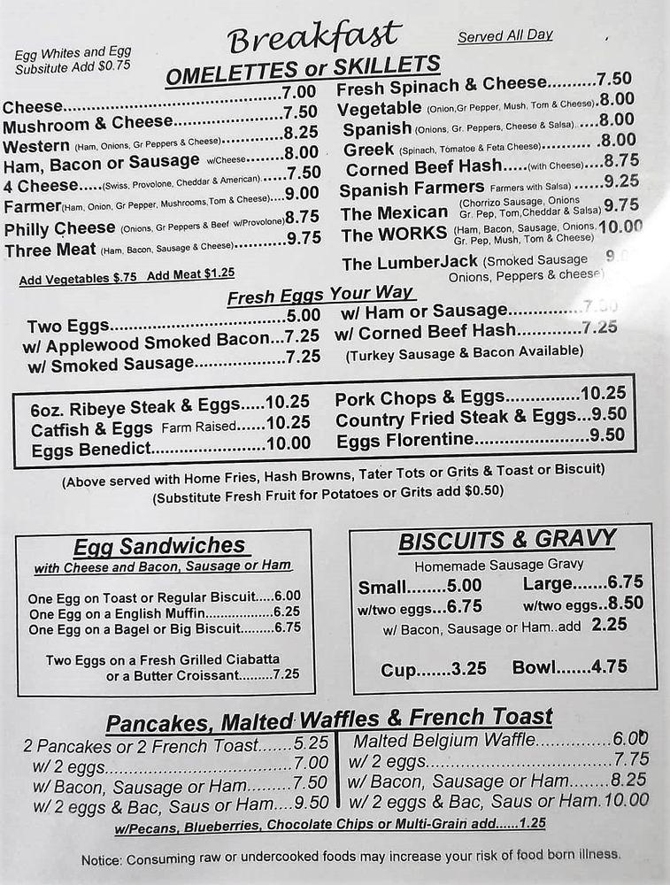 Menu at Dottie's Restaurant, Palm Bay