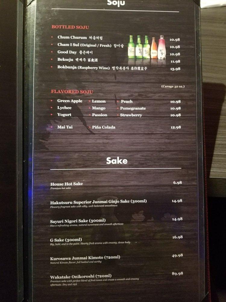 Carta de Gen Korean BBQ House, Cerritos, South St