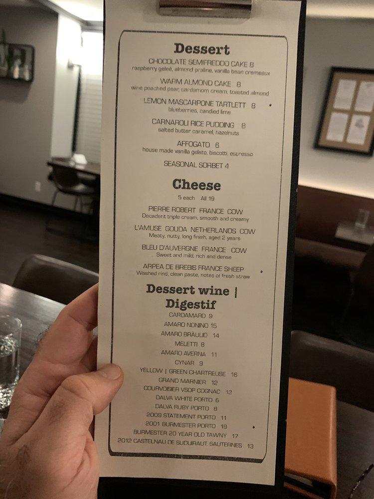 Menu at Recipe pub & bar, Newberg