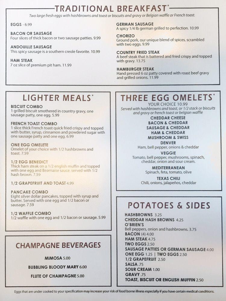 Menu at Wolffy's Breakfast Burgers and Brew restaurant, Airway Heights