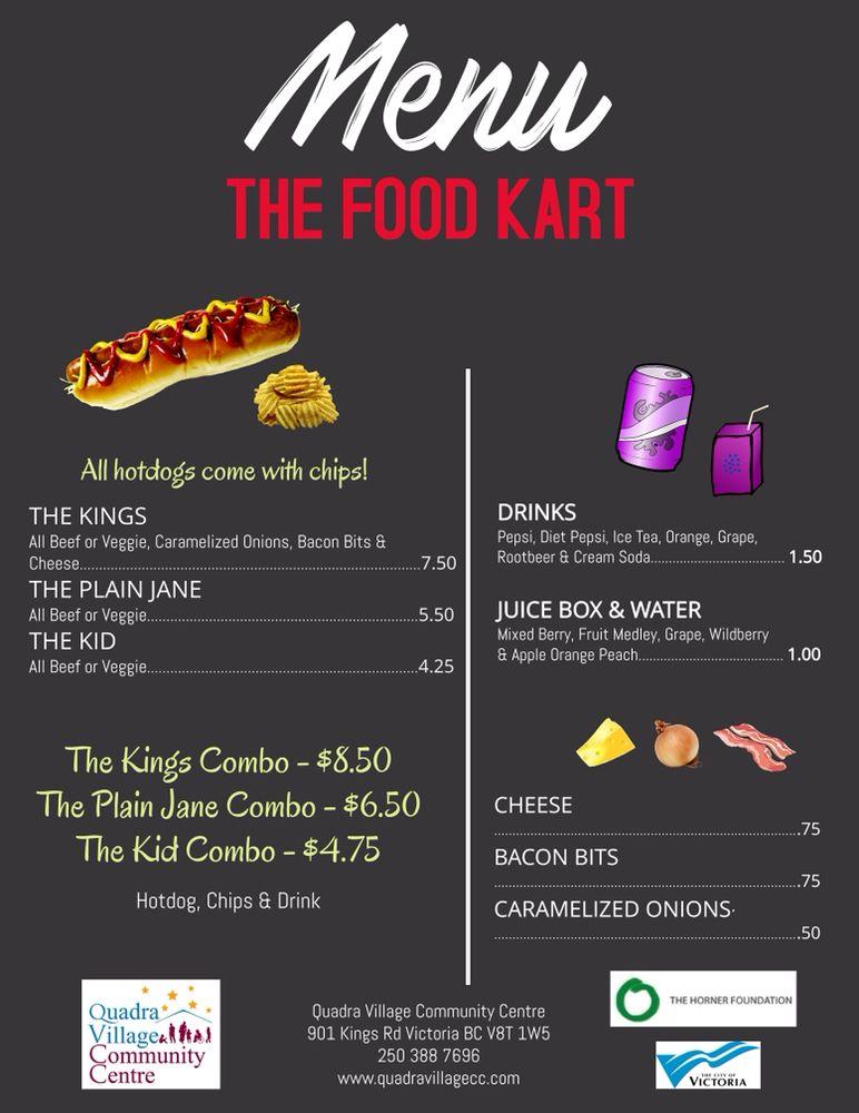Menu at The Food Kart, Victoria