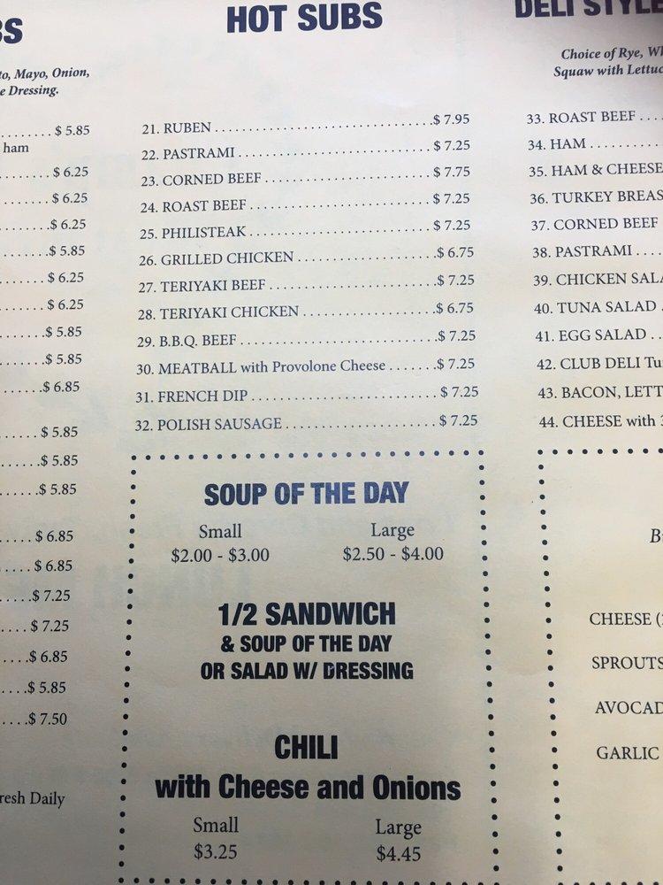 Menu at Champ's Deli Restaurant, Signal Hill
