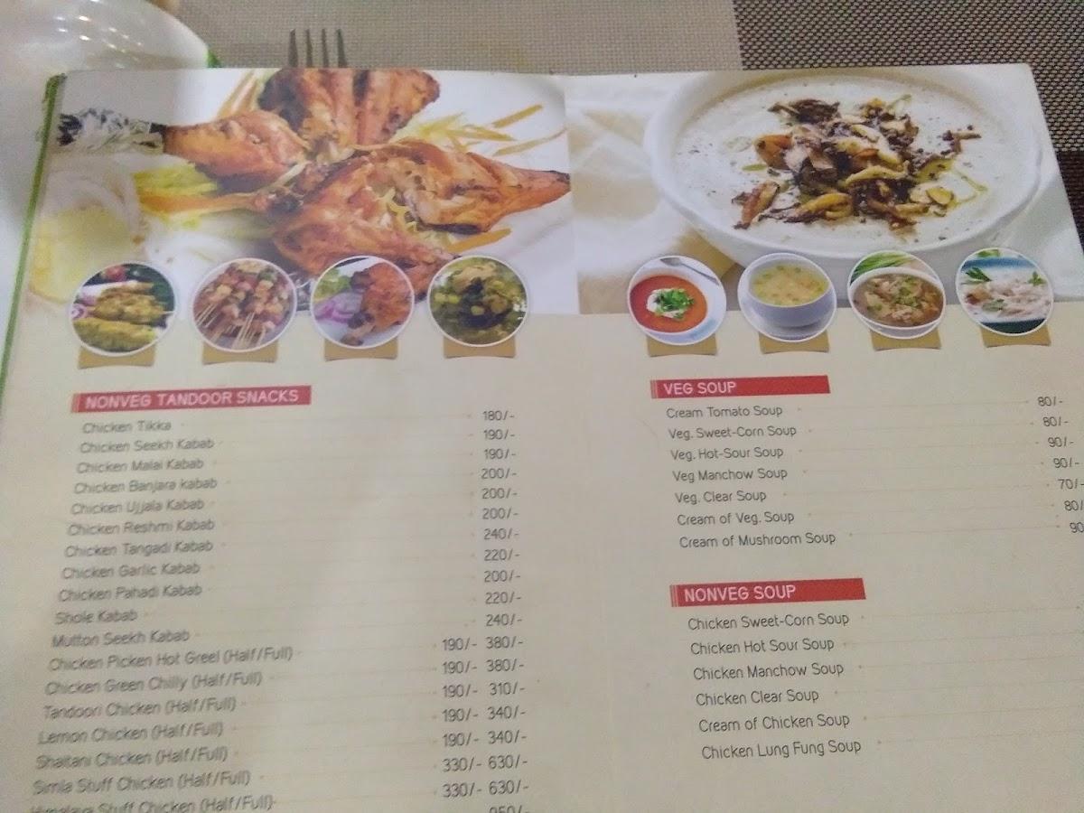 Menu at Hotel Greenland., Karad