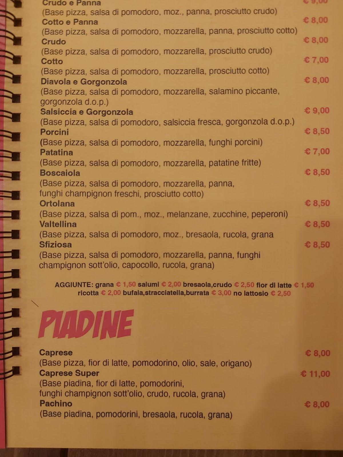 Menu Da Crazy Pizzeria Hamburgeria Manduria