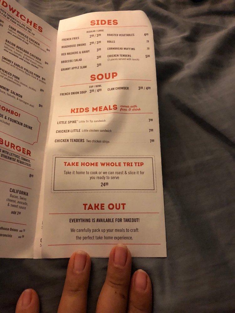 Menu at Buckhorn Grill BBQ, San Francisco, 100 Drumm St
