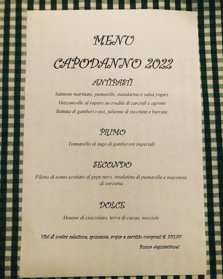 Menu da Entreé ristorante, Milano