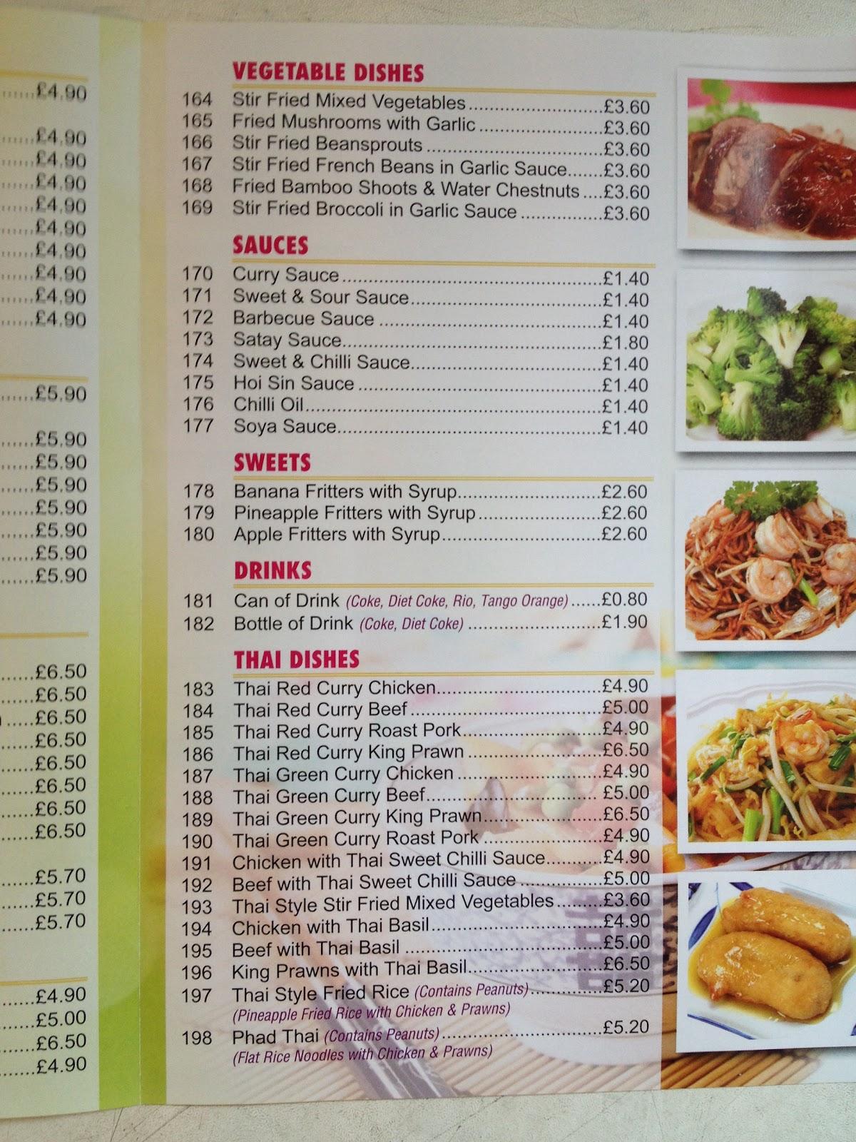 Menu at Peking House fast food, Rainham, 198 Upminster Rd S
