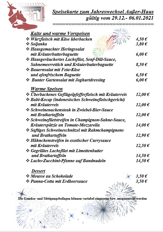 Speisekarte von Forellenhof „Paschlewwer Freizeit & Ferienhof