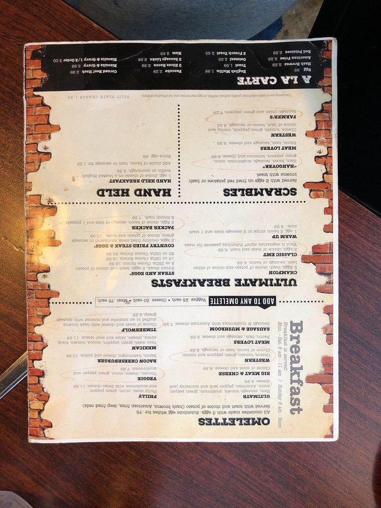 Menu at The Break Room Sports Bar & Grill, Tomah