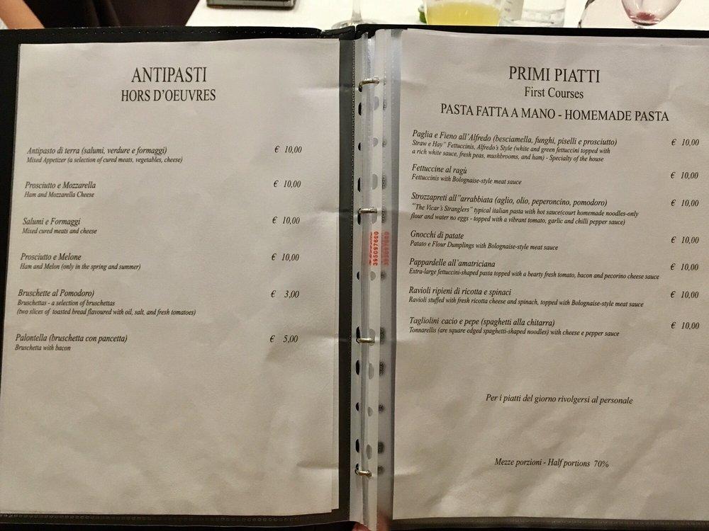 Menu di Alfredo 