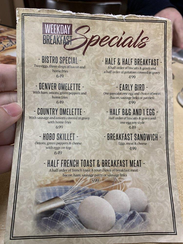 Menu at 133 Bistro restaurant, Van Wert