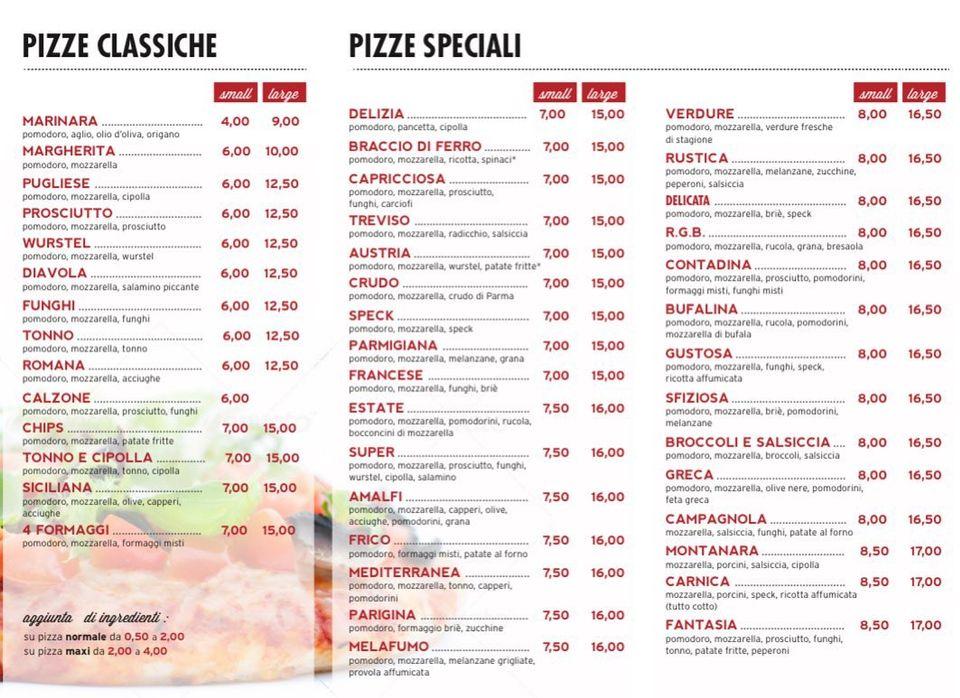 Menu di Pizza Factory & Bakery 